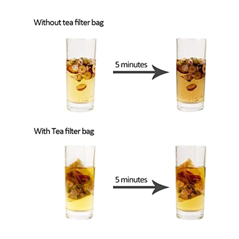 Coffee Tea Leaf - AT19-6000 แพ็คถุงกรองชา,ถุงชากระดาษทิ้งพร้อมสายรัดสําหรับชาใบหลวม,กาแฟ (สีธรรมชาติ,2.75X1.97 นิ้ว)
