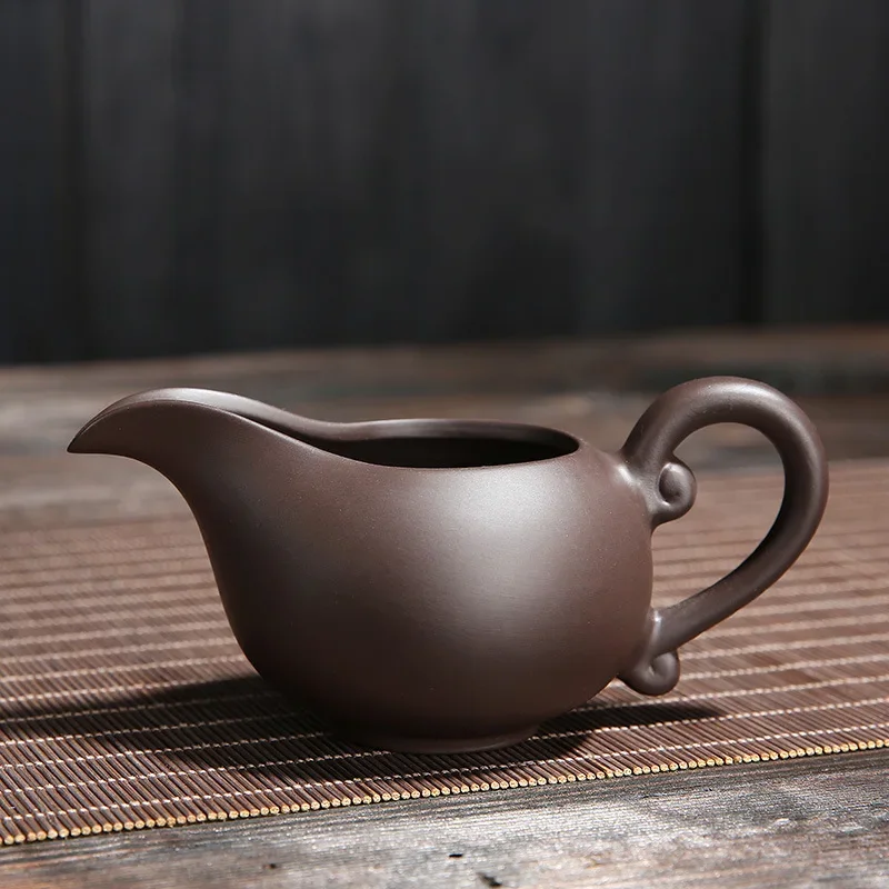 Coffee Tea Jar Set - จีน Teaware ยาวปากเหยือกชา,Yixing Zisha Teacup,ทรายสีม่วงชุดชาอุปกรณ์เสริม,Fair แก้ว,Retro