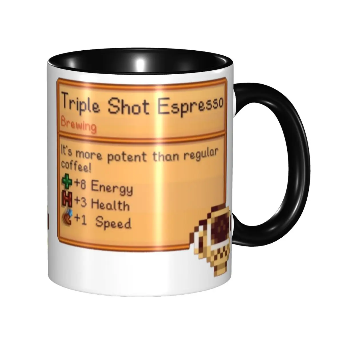 Valley Tea And Coffee - แก้วกาแฟเอสเพรสโซ Stardew Valley Triple Shot แก้วเซรามิกทำเองได้