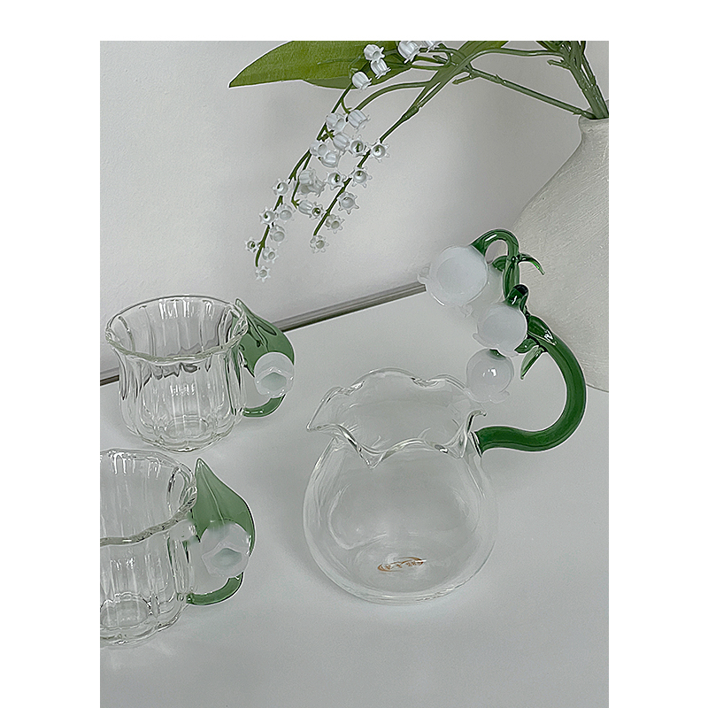 Valley Tea And Coffee - Lily Of The Valley แก้วชาถ้วยชาประณีตชุดจับถ้วยแก้วช้อนชาถ้วยกาแฟถ้วยน้ำถ้วยของขวัญ Kawaii