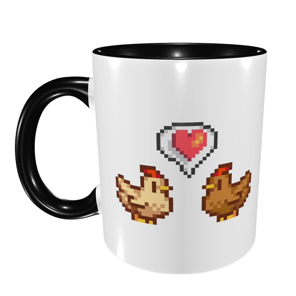 Valley Tea And Coffee - แก้วกาแฟเซรามิกลายไก่ Stardew Valley แก้วน้ำชา แก้วนม แก้วน้ำ