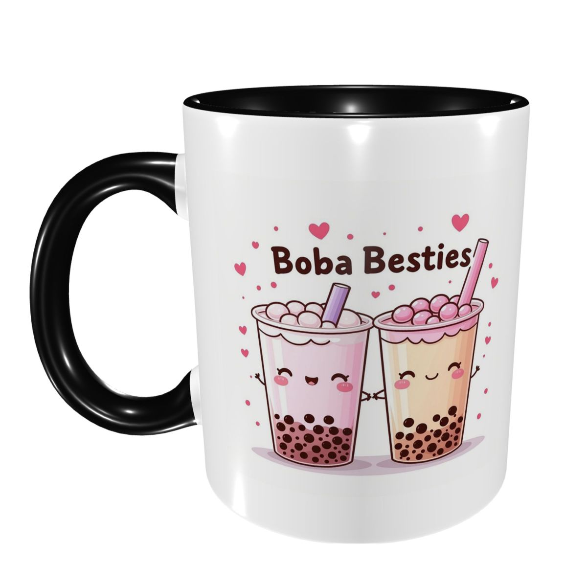 Coffee Tea Boba - แก้วน้ำชาไข่มุก Boba Besties น่ารักสไตล์คาวาอี้ แก้วเซรามิกตลกๆ สำหรับกาแฟ