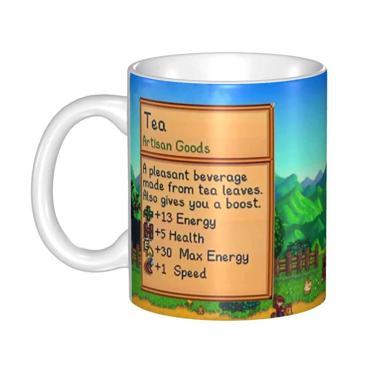 Valley Tea And Coffee - แก้วเซรามิก Stardew Valley แบบกำหนดเองได้สำหรับเกมเมอร์ แก้วกาแฟ ชา