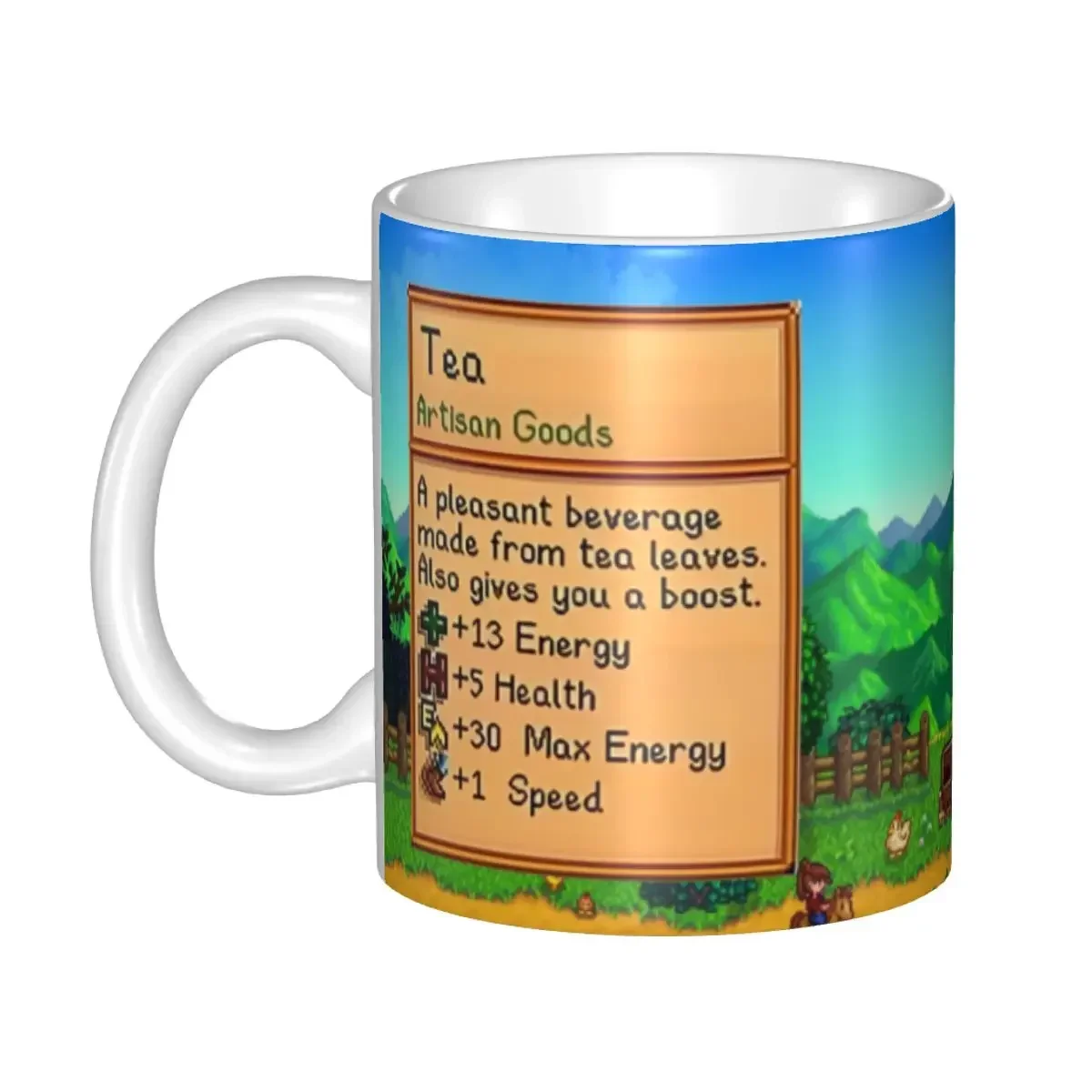 Valley Tea And Coffee - แก้วเซรามิกสำหรับนักเล่นเกม Stardew Valley แบบปรับแต่งได้เอง สำหรับชา นม