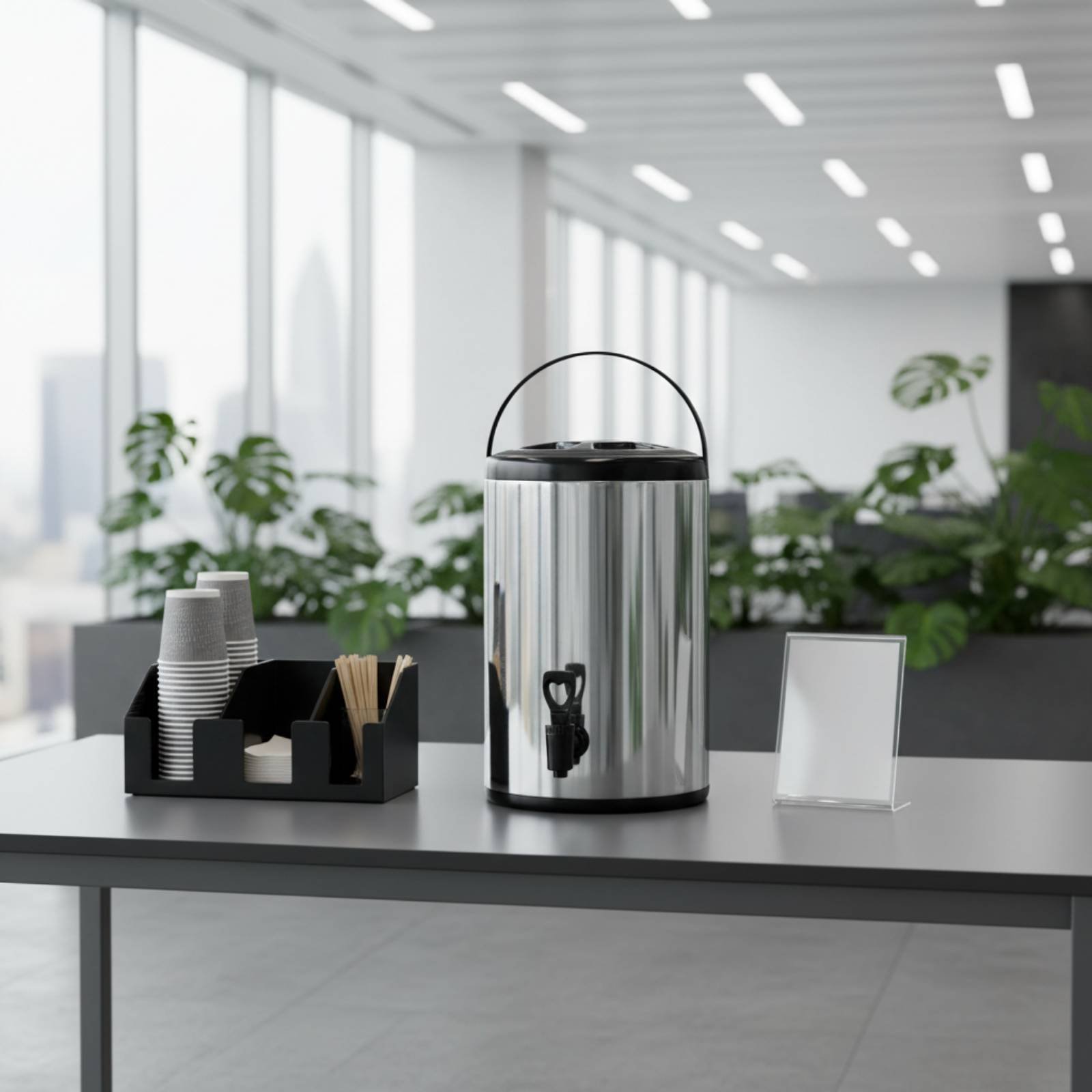 Coffee Tea Urn - ถังชา sữaแบบมืออาชีพ ความจุขนาดใหญ่ ทำจากสแตนเลส ใช้สำหรับจ่ายเครื่องดื่ม กระติกเก็บความร้อนสำหรับกาแฟ