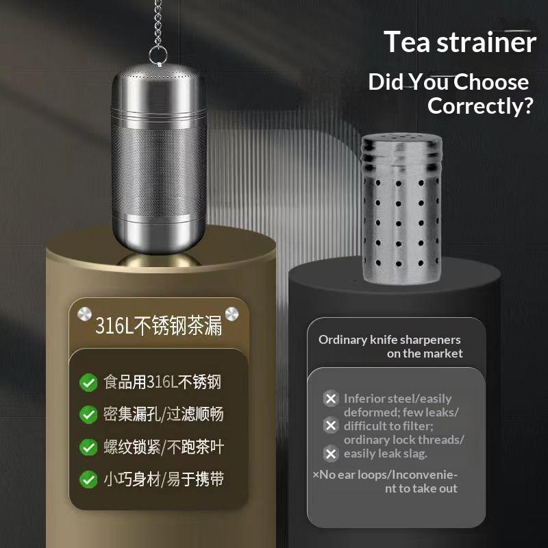 Coffee Tea Leaf - ที่กรองชาสแตนเลส ตาข่ายละเอียด สำหรับกรองเครื่องเทศและเครื่องปรุงรส ใช้กับกาน้ำชาและกาแฟ สำหรับใบชา อุปกรณ์ชงชา