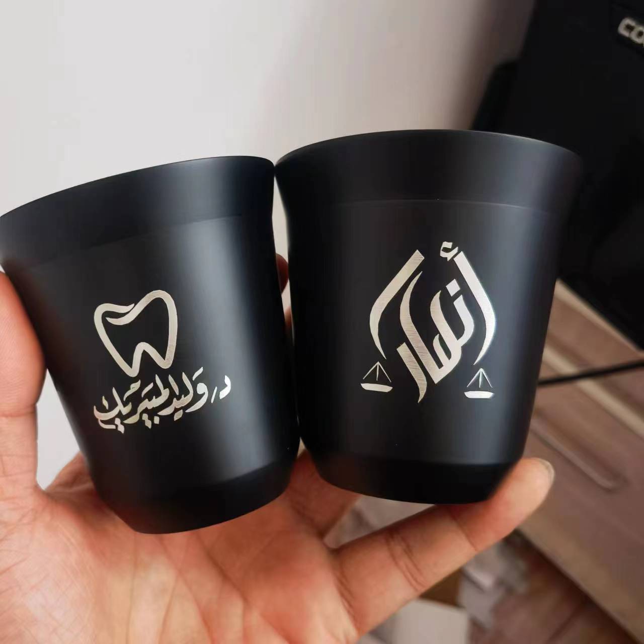 Coffee Tea Tumbler - แก้วเอสเพรสโซ่สแตนเลสสองชั้นแบบเก็บความร้อน, แก้วกาแฟเอสเพรสโซ่, แก้วเดมิทาสส์แบบกำหนดชื่อ/ข้อความ/โลโก้ได้, แก้วมัคเอสเพรสโซ่