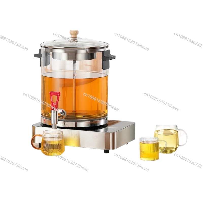 Coffee Tea Urn - เครื่องชงชาอัตโนมัติ 15 ลิตร - หม้อต้มกาแฟแก้วบอโรซิลิเกตสำหรับธุรกิจจัดเลี้ยง