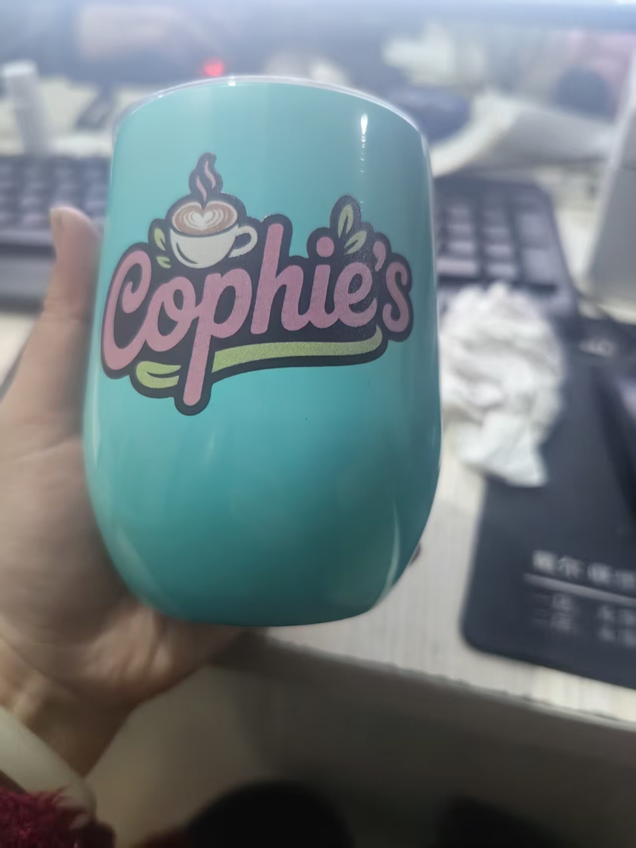 Coffee Tea Flask - แก้วกาแฟแบบพกพาขนาด 12 ออนซ์ แก้วเก็บความร้อนสแตนเลส ป้องกันการรั่วซึม แก้วชา