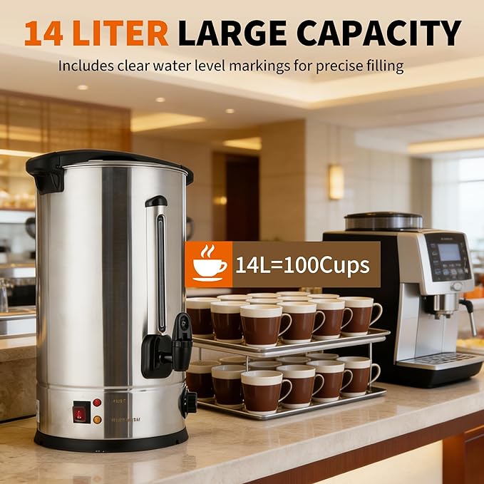 หม้อต้มกาแฟขนาด 14/16 ลิตร, เค - Coffee Tea Urn บทวิจารณ์และราคา