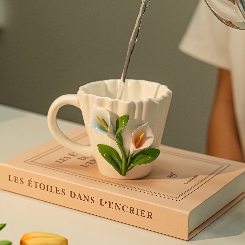 แก้วกาแฟเซรามิกลายดอกลิลลี่ออฟ - Valley Tea And Coffee บทวิจารณ์และราคา