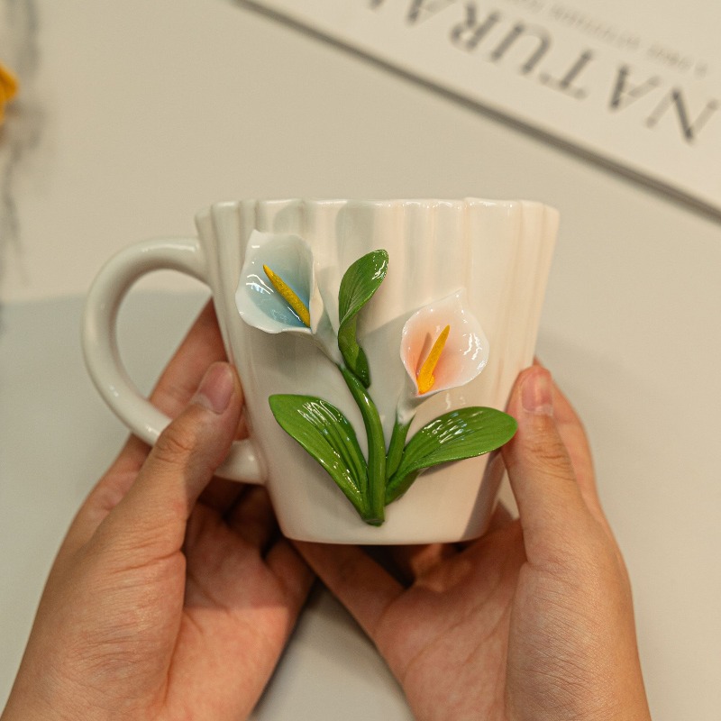 แก้วกาแฟเซรามิกลายดอกลิลลี่ออฟ - Valley Tea And Coffee บทวิจารณ์และราคา