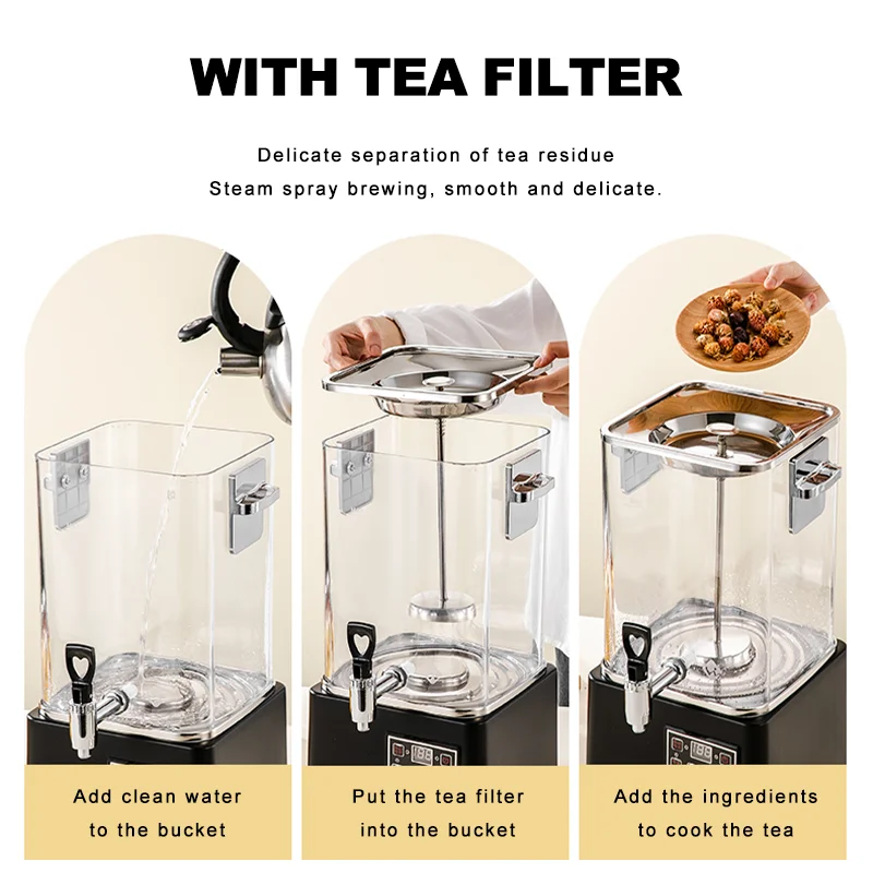 เครื่องทำน้ำร้อนไฟฟ้าเชิงพาณิช - Coffee Tea Urn บทวิจารณ์และราคา