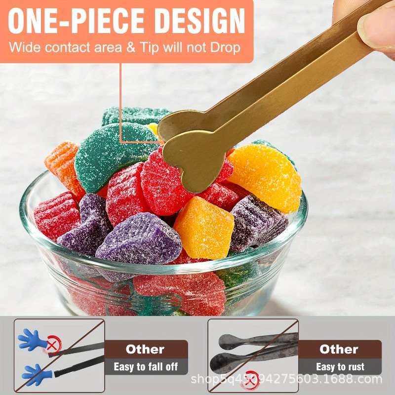 4/6PCS สแตนเลสสตีลรูปหัวใจมินิ - Coffee Tea Sugar บทวิจารณ์และราคา