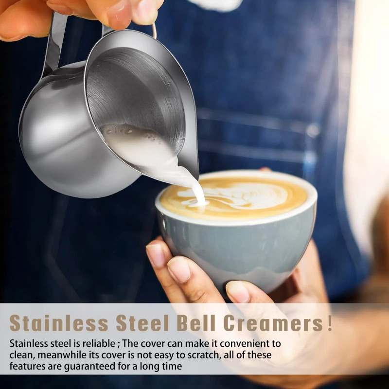 กาแฟนมFrothing Pitcherถ้วยสแตน - Barista Milk Jug บทวิจารณ์และราคา
