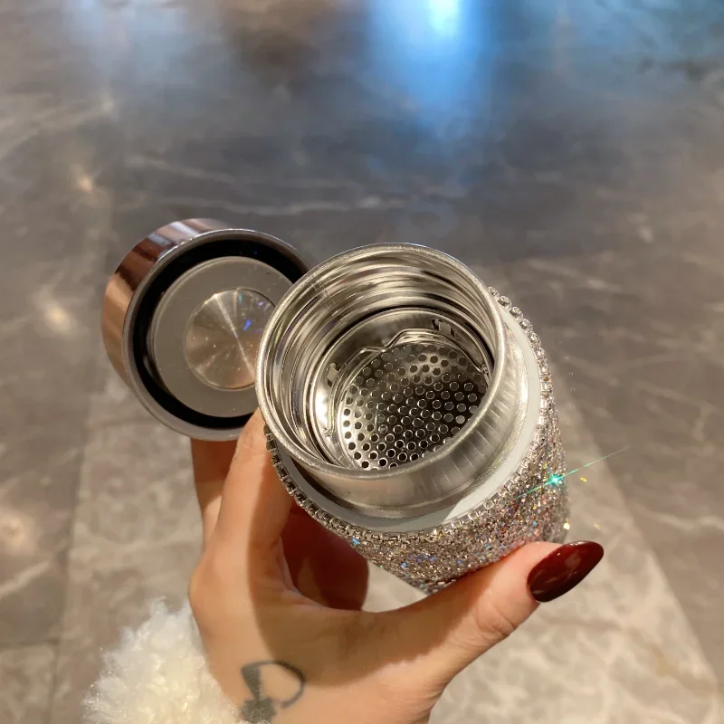 แก้วเก็บความร้อนพกพาแบบมีประดั - Coffee Tea Tumbler บทวิจารณ์และราคา