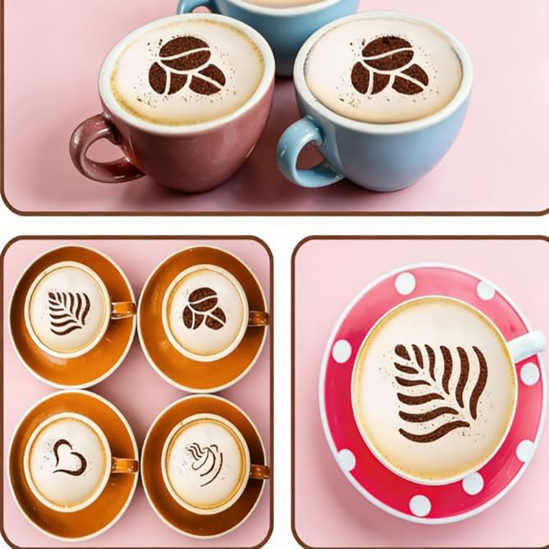 ชุดแม่พิมพ์สแตนเลสสำหรับตกแต่ง - Coffee Stencil Art บทวิจารณ์และราคา