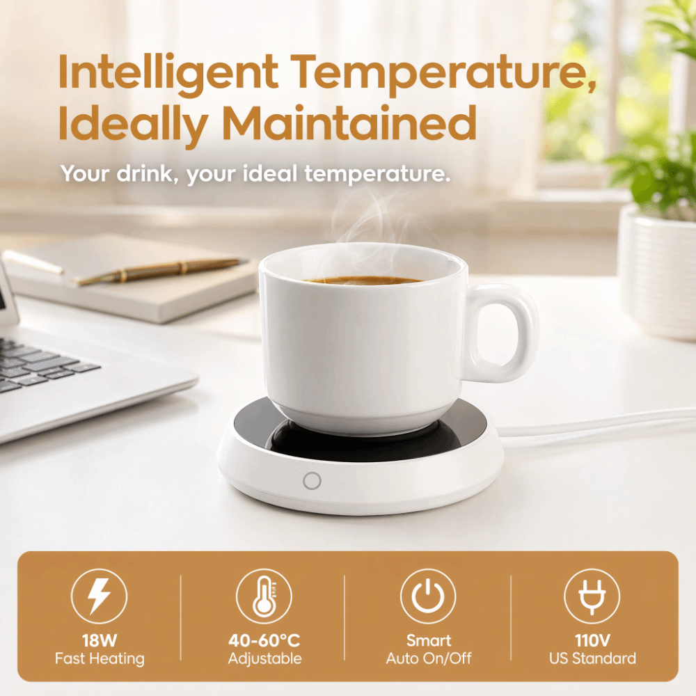 แผ่นทำความร้อนแก้ว ABS พร้อมระ - Switching Coffee To Tea บทวิจารณ์และราคา