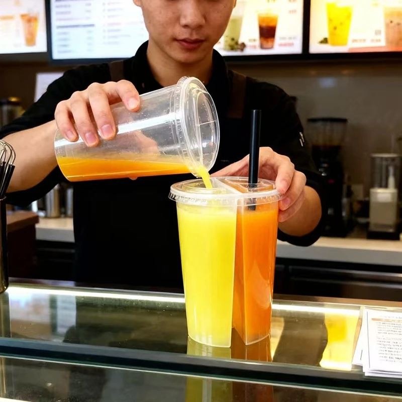แก้วพลาสติกแบบใช้แล้วทิ้ง 2-in - Coffee Tea Boba บทวิจารณ์และราคา