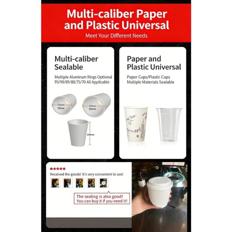 เครื่องซีลฝาพลาสติกอัตโนมัติเช - Juice Tea Coffee บทวิจารณ์และราคา