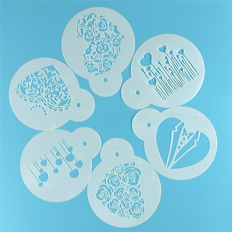 Aomily 6 ชิ้น/เซ็ตวันวาเลนไทน์ - Coffee Stencil Art บทวิจารณ์และราคา