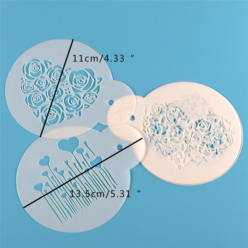 Aomily 6 ชิ้น/เซ็ตวันวาเลนไทน์ - Coffee Stencil Art บทวิจารณ์และราคา