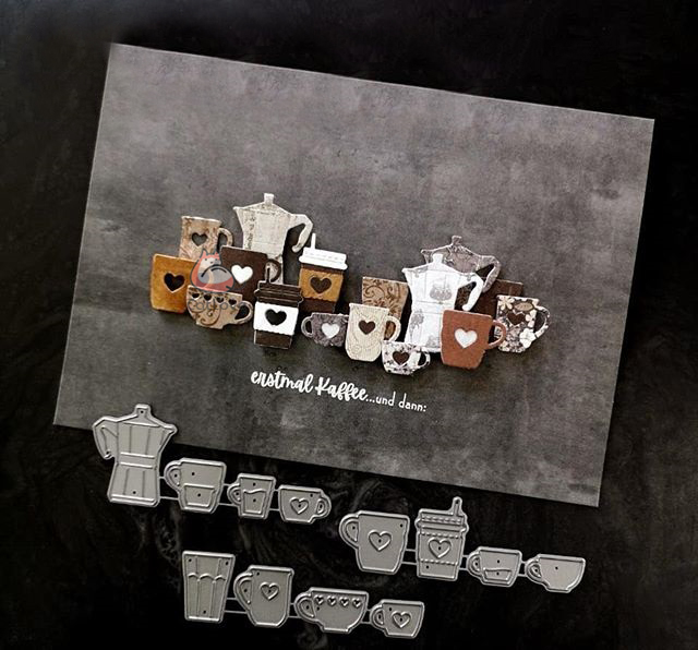 Catloveถ้วยกาแฟตัดโลหะตายScrap - Coffee Stencil Art บทวิจารณ์และราคา
