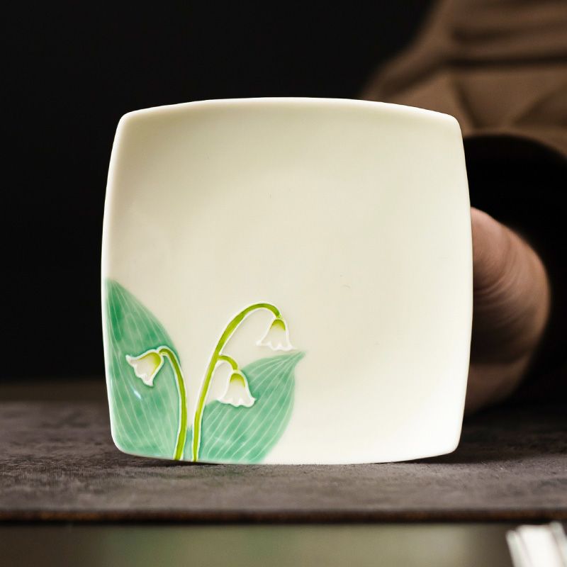 แผ่นรองแก้วเซรามิกลายดอกลิลลี่ - Valley Tea And Coffee บทวิจารณ์และราคา