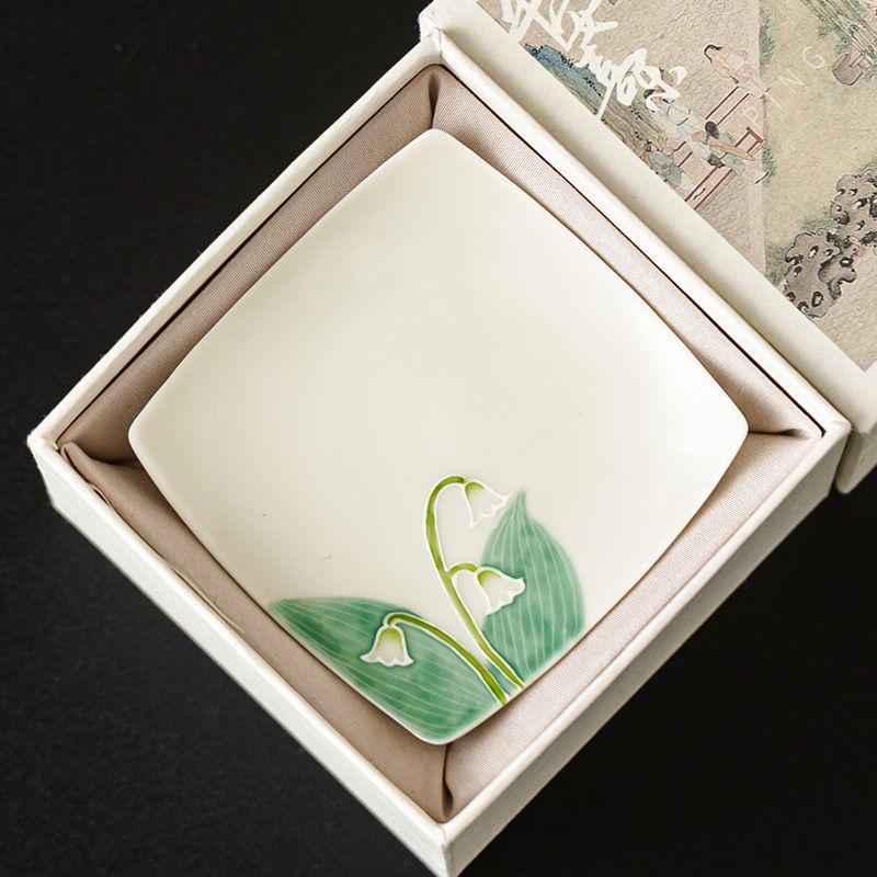 แผ่นรองแก้วเซรามิกลายดอกลิลลี่ - Valley Tea And Coffee บทวิจารณ์และราคา