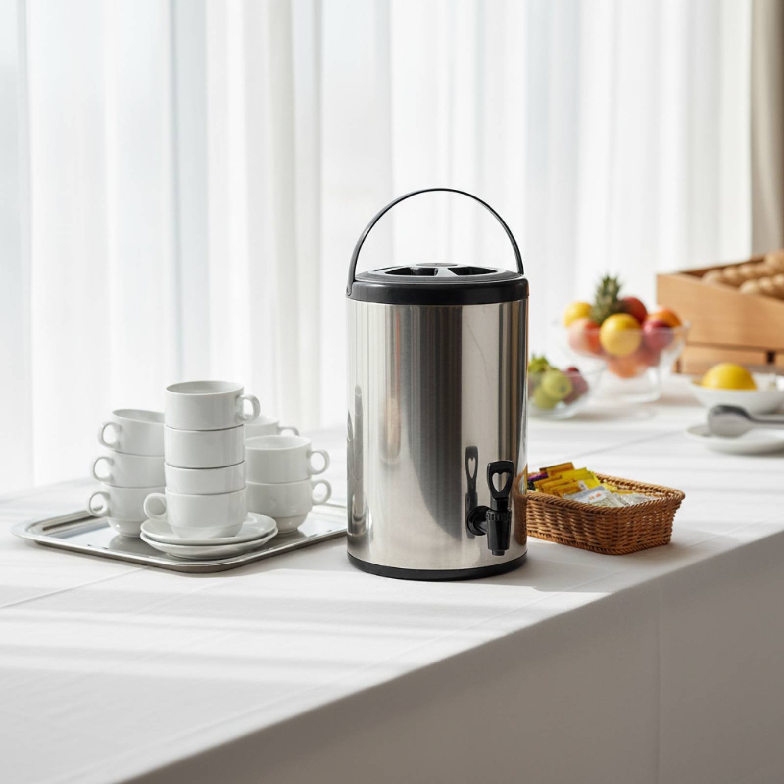 ถังชา sữaแบบมืออาชีพ ทนสนิม ทำ - Coffee Tea Urn บทวิจารณ์และราคา