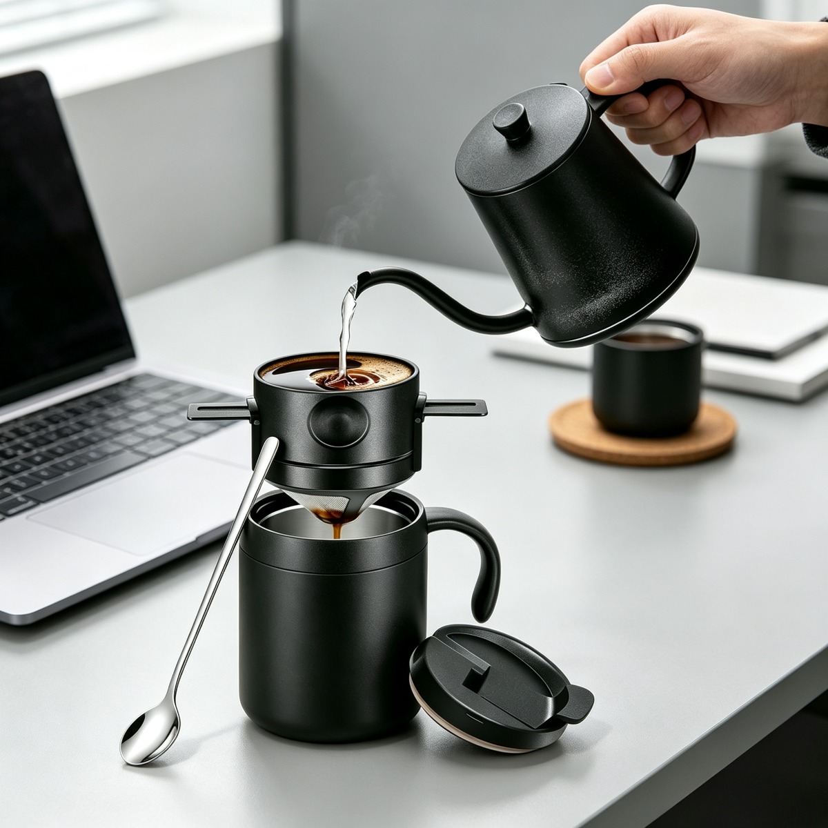 แก้วกาแฟสแตนเลสขนาด 350/550 มล - Coffee Tea Tumbler บทวิจารณ์และราคา