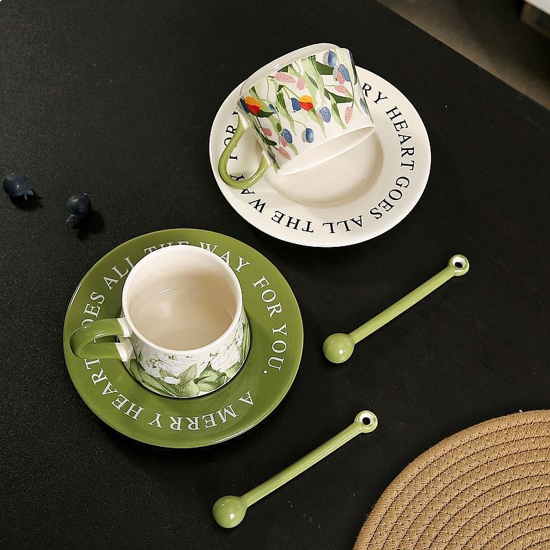 ชุดแก้วกาแฟเซรามิกลายดอกลิลลี่ - Valley Tea And Coffee บทวิจารณ์และราคา