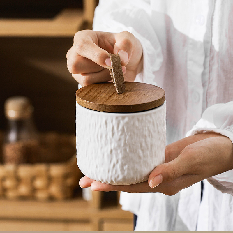 รูปแบบหินเซรามิกถังเก็บชาภาชนะ - Canister Coffee Sugar Tea บทวิจารณ์และราคา