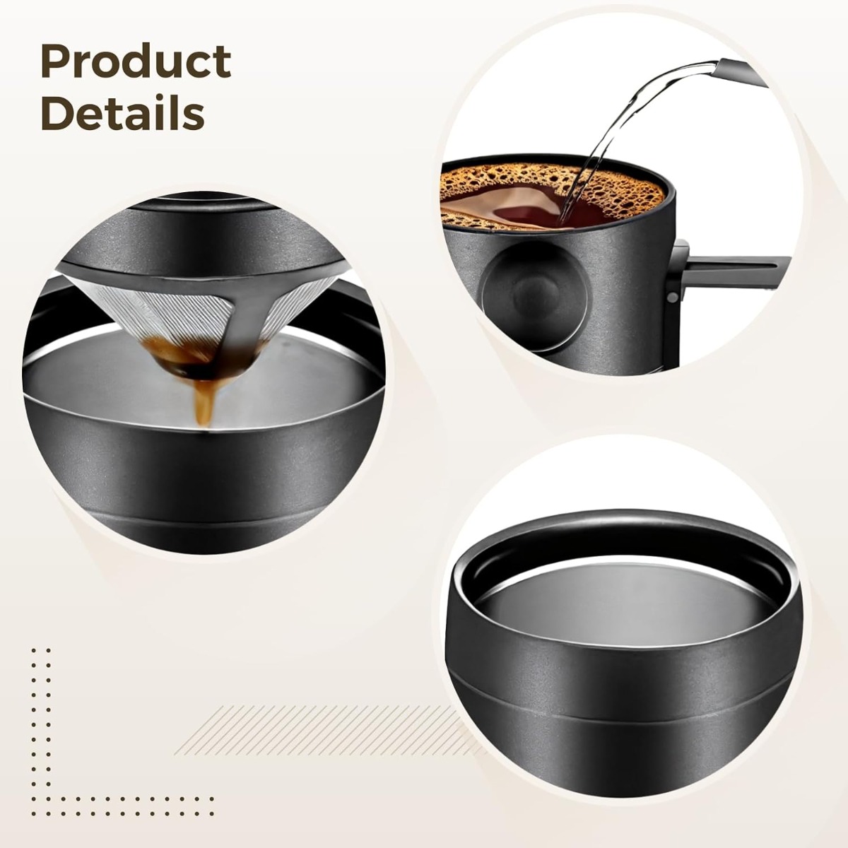 แก้วกาแฟสแตนเลส 350/550 มล. แก - Coffee Tea Tumbler บทวิจารณ์และราคา