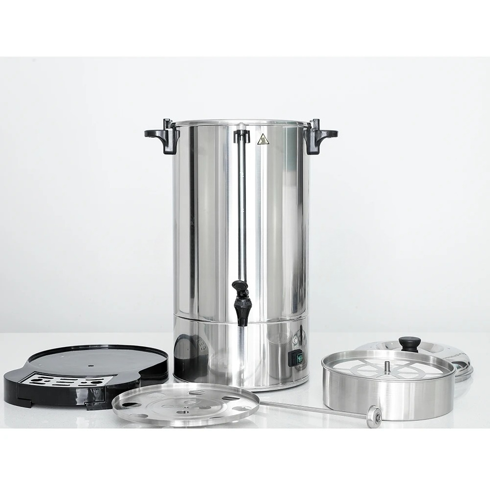 กาต้มน้ำไฟฟ้าสแตนเลสสำหรับธุรก - Coffee Tea Urn บทวิจารณ์และราคา