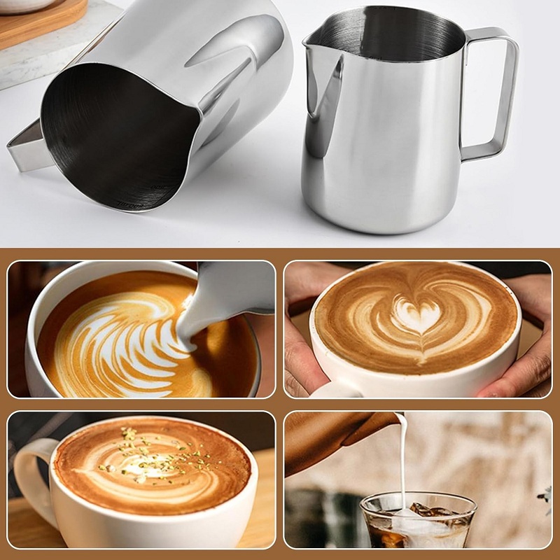เหยือกตีฟองนมสแตนเลสขนาด 350/6 - Barista Milk Jug บทวิจารณ์และราคา