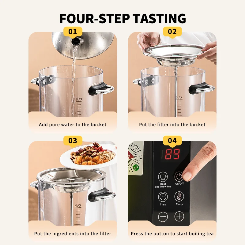 เครื่องชงชาไฟฟ้าแบบถอดได้ 10 ล - Coffee Tea Urn บทวิจารณ์และราคา