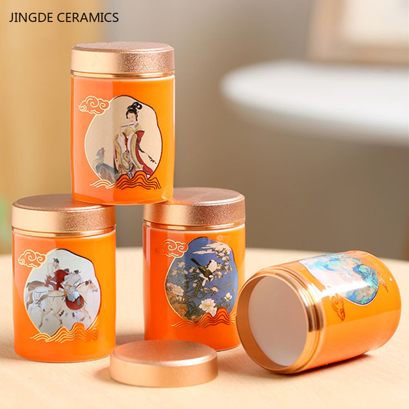 กล่องชาแบบพกพาของจีน1ชิ้นภาชนะ - Coffee Tea Jar Set บทวิจารณ์และราคา