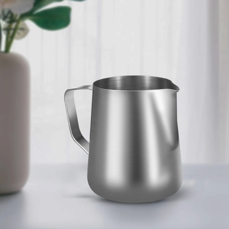 เหยือกตีฟองนมสแตนเลสสำหรับกาแฟ - Barista Milk Jug บทวิจารณ์และราคา