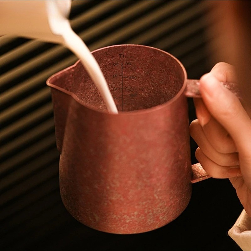 เหยือกนมไทเทเนียมแท้ JUSTINLAU - Barista Milk Jug บทวิจารณ์และราคา