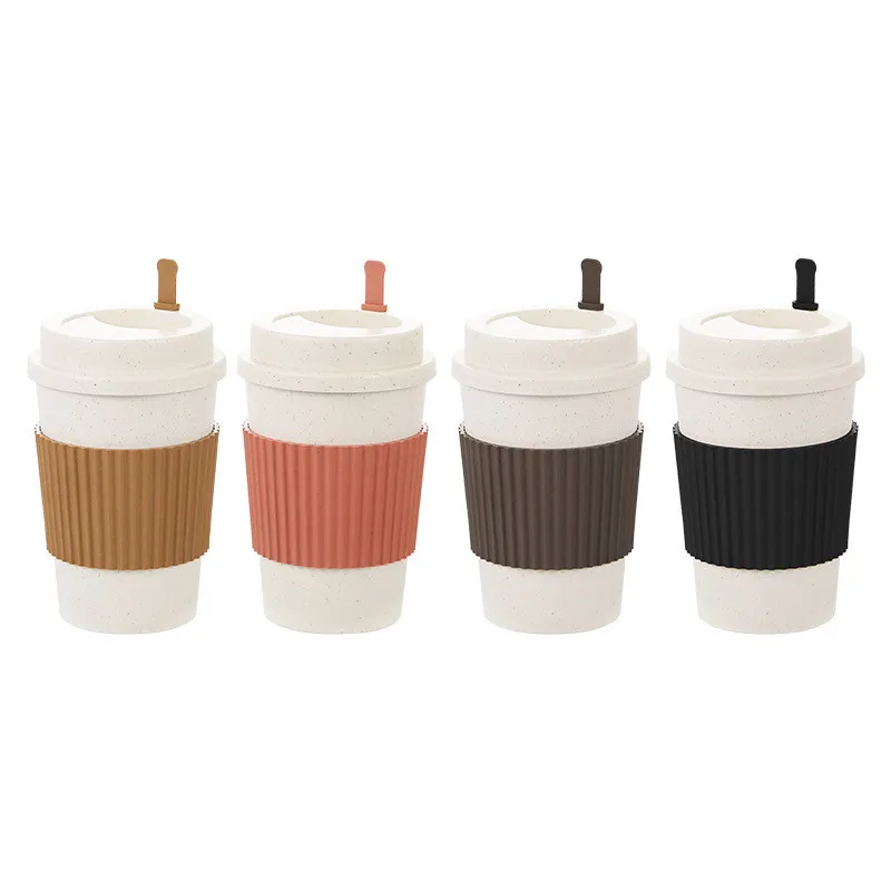 450ML ถ้วยกาแฟพร้อมฝาปิดฟางข้า - Coffee Tea Flask บทวิจารณ์และราคา