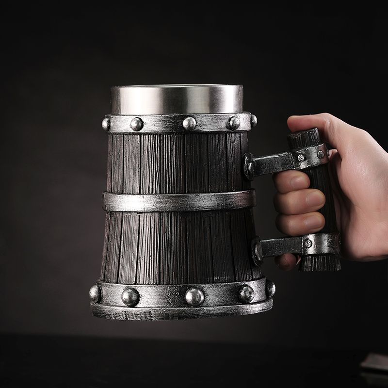 แก้วเบียร์ลายไม้ เรซิ่น สแตนเล - Coffee Tea Tumbler บทวิจารณ์และราคา
