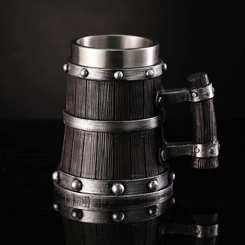 แก้วเบียร์ลายไม้ เรซิ่น สแตนเล - Coffee Tea Tumbler บทวิจารณ์และราคา