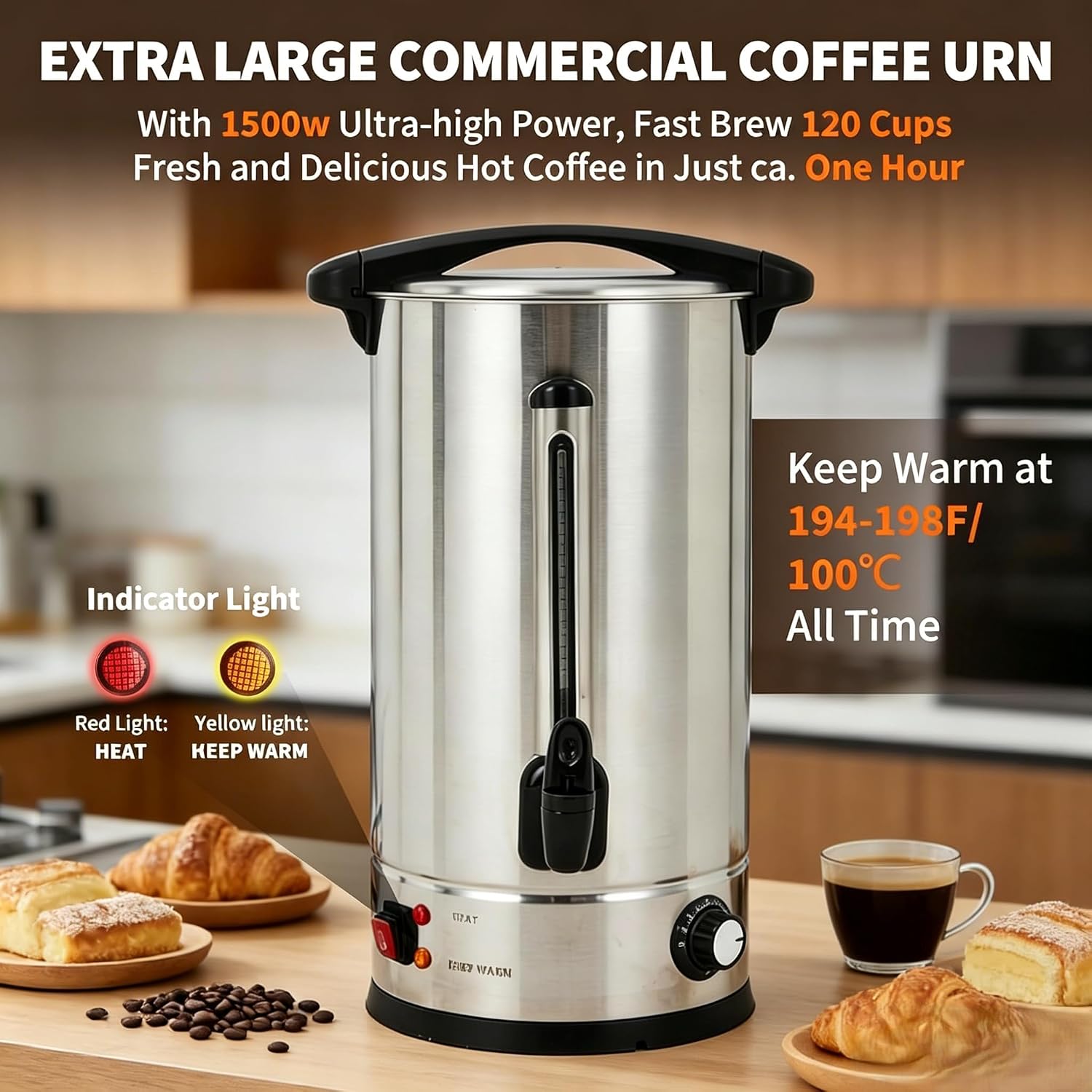Tacleekii หม้อต้มกาแฟเชิงพาณิช - Coffee Tea Urn บทวิจารณ์และราคา