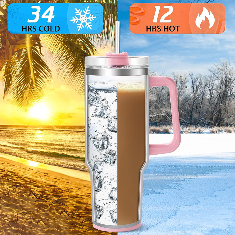 แก้วเก็บความเย็นขนาด40ออนซ์พร้ - Coffee Tea Tumbler บทวิจารณ์และราคา